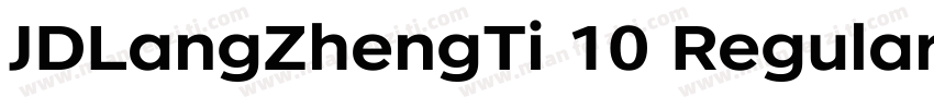 JDLangZhengTi 10 Regular字体转换